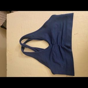 Blue Alphalete Amplify sports bra